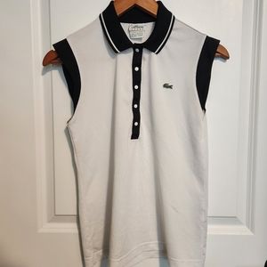 Lacoste Sport women sleveless polo top Size 36
